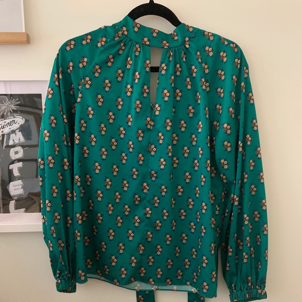 Milly floral silk blouse